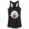 Junior’s Nintendo Mario Boo Ghost Smile Racerback Tank Top