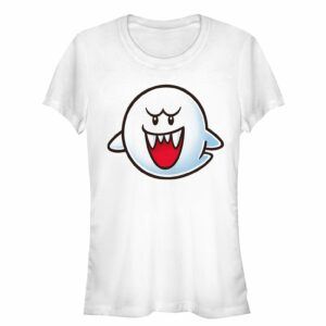 Junior’s Nintendo Mario Boo Ghost Smile T-Shirt