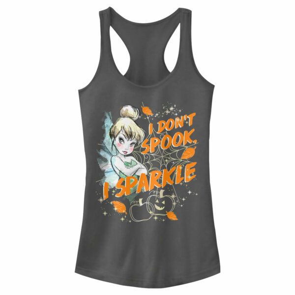 Junior’s Peter Pan Halloween I Don’t Spook I Sparkle Racerback Tank Top