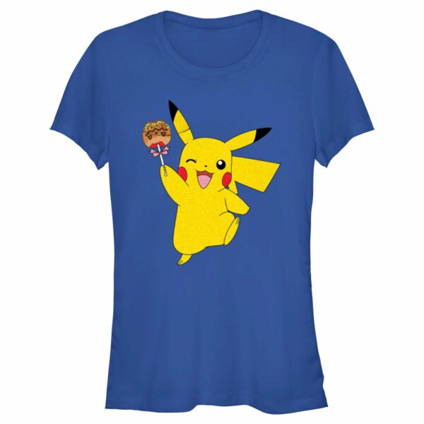 Junior’s Pokemon Halloween Pikachu Caramel Apple T-Shirt