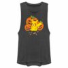 Junior’s Pokemon Halloween Pikachu Jack-O’-Lanterns Festival Muscle Tee