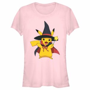 Junior’s Pokemon Halloween Pikachu Witch Costume T-Shirt