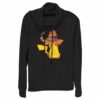 Junior’s Pokemon Halloween Pikachu Witch Cowl Neck Sweatshirt