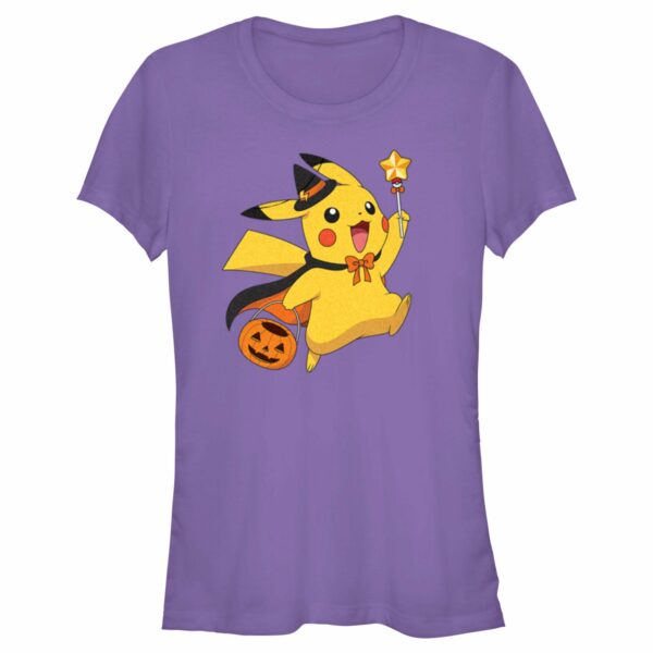 Junior’s Pokemon Halloween Pikachu Wizard Costume T-Shirt