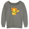 Junior’s Pokemon Halloween Pumpkin Pikachu Sweatshirt