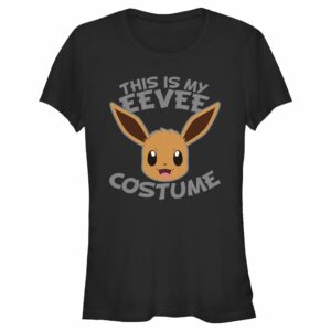 Junior’s Pokemon Halloween This is my Eevee Costume T-Shirt