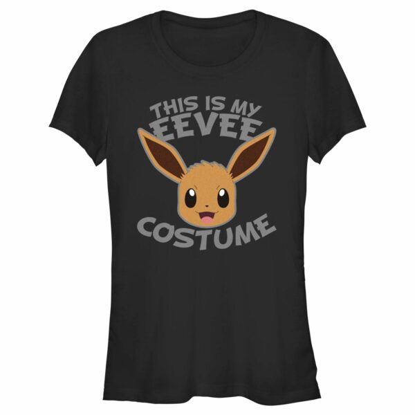 Junior’s Pokemon Halloween This is my Eevee Costume T-Shirt