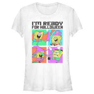 Junior’s SpongeBob SquarePants I’m Ready for Halloween T-Shirt