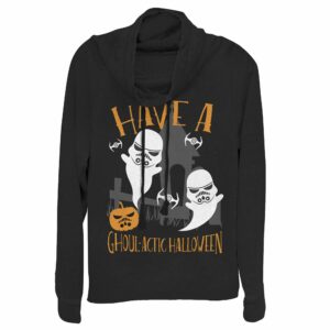 Junior’s Star Wars Ghoulactic Halloween Stormtrooper Cowl Neck Sweatshirt