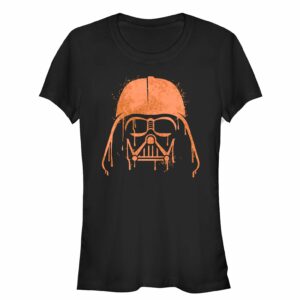 Junior’s Star Wars Halloween Vader Helmet Spray-Paint T-Shirt