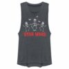 Junior’s Star Wars Halloween Vader Skeletons Festival Muscle Tee