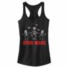 Junior’s Star Wars Halloween Vader Skeletons Racerback Tank Top