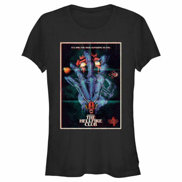 Junior’s Stranger Things Retro Hellfire Club Poster T-Shirt