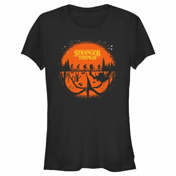 Junior’s Stranger Things Two Planes Collide T-Shirt