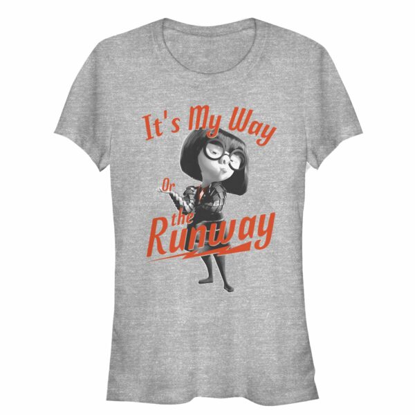 Junior’s The Incredibles 2 Edna Mode My Way or Runway T-Shirt