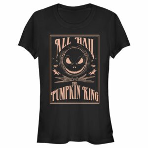 Junior’s The Nightmare Before Christmas All Hail the Pumpkin King T-Shirt