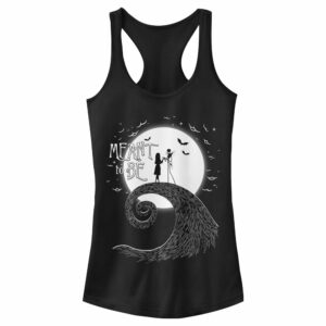 Junior’s The Nightmare Before Christmas Halloween Jack Skellington Sally Meant to Be Racerback Tank Top