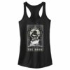Junior’s The Nightmare Before Christmas Halloween Oogie Boogie and his Boys Moon Tarot Card Racerback Tank Top