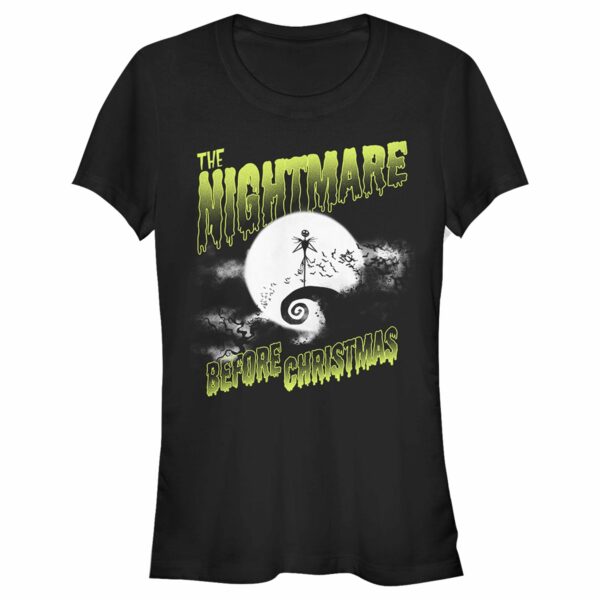 Junior’s The Nightmare Before Christmas Halloween Retro Logo T-Shirt