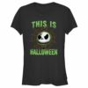 Junior’s The Nightmare Before Christmas This Is Halloween Jack Face T-Shirt
