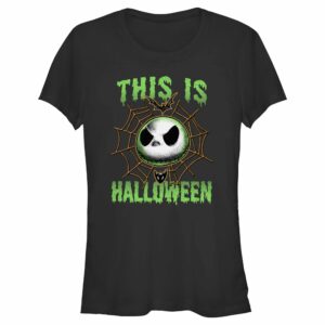 Junior’s The Nightmare Before Christmas This Is Halloween Jack Face T-Shirt