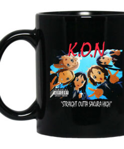 KON Straight Outta Sakura High Black Mug Shirt Sweatshirt Long Sleeve Hoodie Tank Mug 1