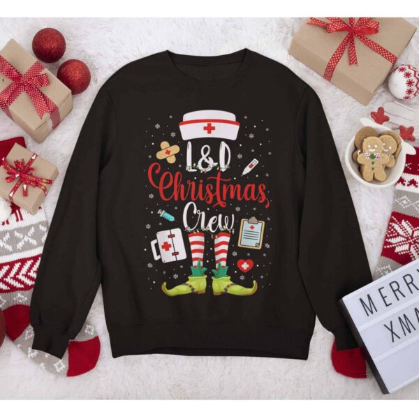 Ld Christmas Crew Nurse Sweatshirt