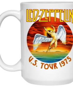 Led Zeppelin US Tour 1975 Mug Shirt Sweatshirt Long Sleeve Hoodie Tank Mug 3