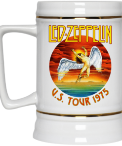 Led Zeppelin US Tour 1975 Mug Shirt Sweatshirt Long Sleeve Hoodie Tank Mug 5