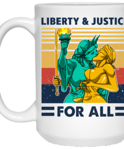 Liberty Justice For All Vintage Mug Shirt Sweatshirt Long Sleeve Hoodie Tank Mug 2