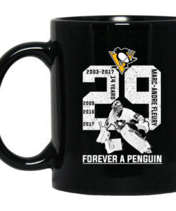 Marc Andre Fleury Forever A Penguin Mug Shirt Sweatshirt Long Sleeve Hoodie Tank Mug 1