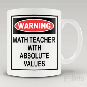 Math teacher with absolute values – coffee mug