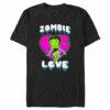 Men’s Betty Boop Halloween Green Zombie Love T-Shirt