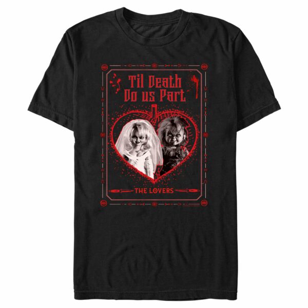 Men’s Bride of Chucky The Lovers Tarot Card T-Shirt