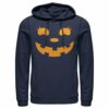Men’s CHIN UP Halloween Jack o’ Lantern Face Pull Over Hoodie
