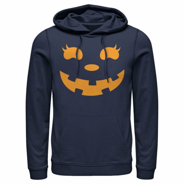 Men’s CHIN UP Halloween Jack o’ Lantern Face Pull Over Hoodie