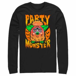 Men’s Furby Halloween Party Monster Long Sleeve Shirt