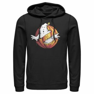 Men’s Ghostbusters Halloween Pumpkin Logo Pull Over Hoodie