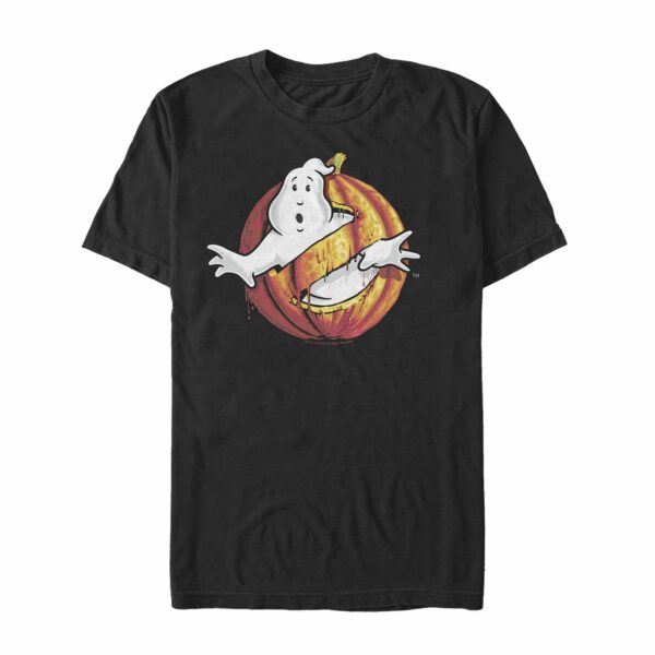 Men’s Ghostbusters Halloween Pumpkin Logo T-Shirt