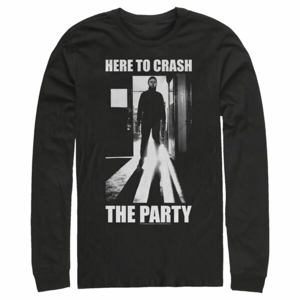 Men’s Halloween II Michael Myers Crash the Party Long Sleeve Shirt