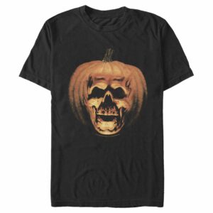 Men’s Halloween II Skeleton Carved Pumpkin T-Shirt