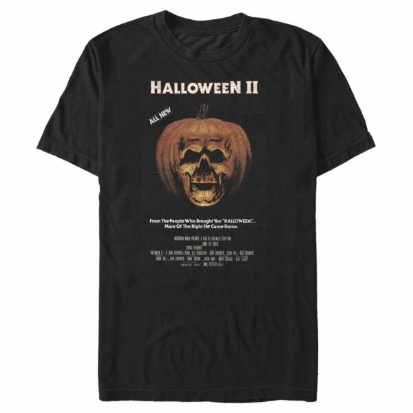 Men’s Halloween II Skeleton Movie Poster T-Shirt