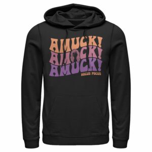 Men’s Hocus Pocus Amuck Phrase Pull Over Hoodie