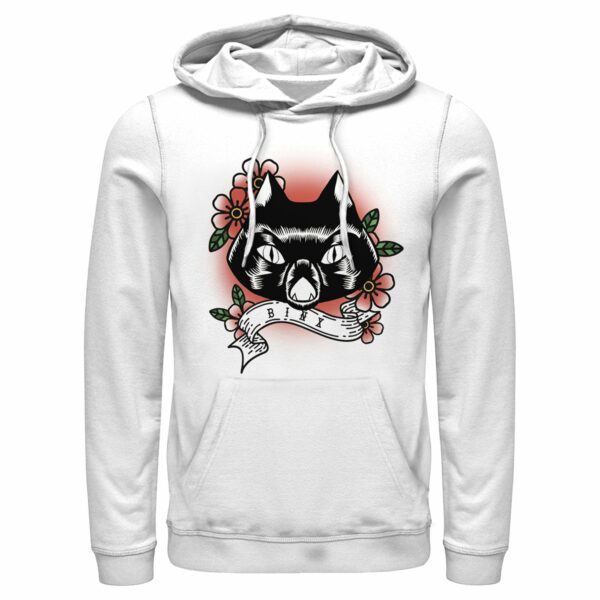 Men’s Hocus Pocus Binx Flower Tattoo Pull Over Hoodie