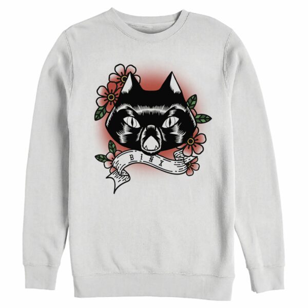 Men’s Hocus Pocus Binx Flower Tattoo Sweatshirt