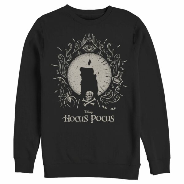 Men’s Hocus Pocus Black Flame Candle Sweatshirt