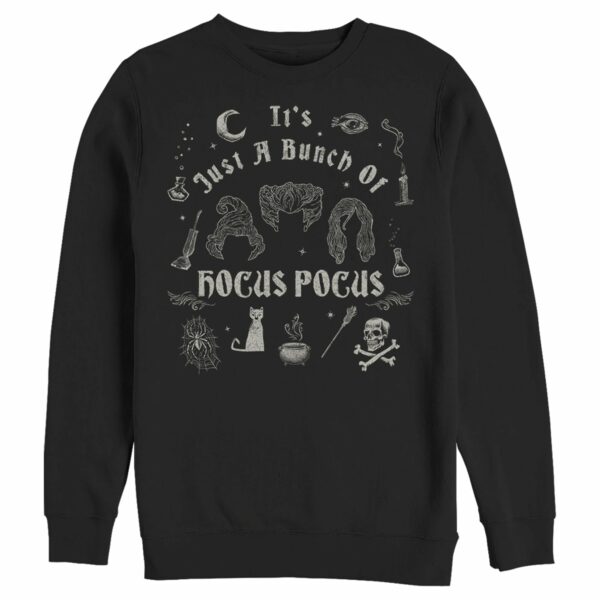 Men’s Hocus Pocus It’s Just a Bunch of Hocus Pocus Icons Sweatshirt