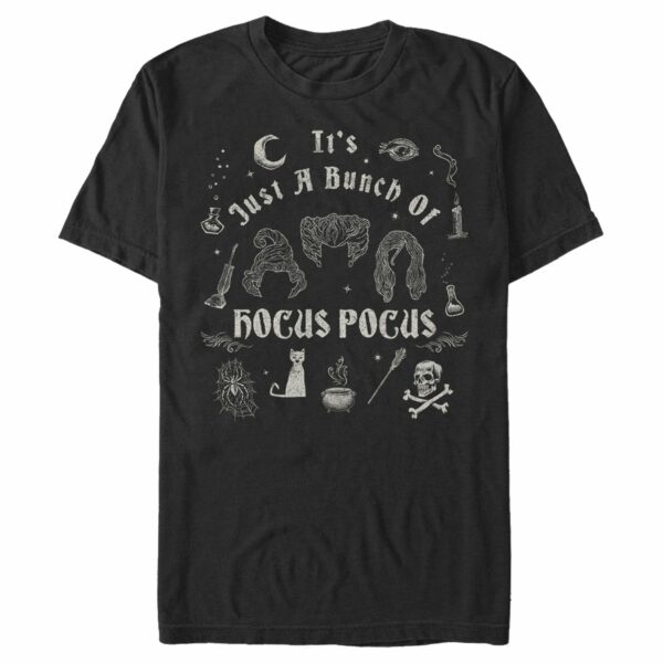 Men’s Hocus Pocus It’s Just a Bunch of Hocus Pocus Icons T-Shirt