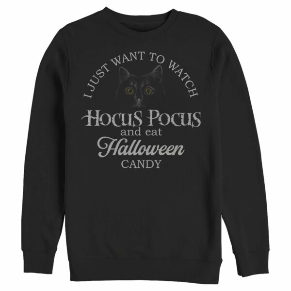 Men’s Hocus Pocus Just Want to Eat Halloween Candy Sweatshirt