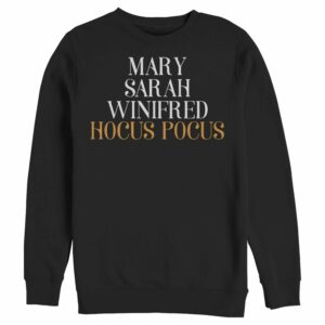 Men’s Hocus Pocus Sanderson Sister Names Sweatshirt